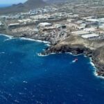 Una gran mancha marrón en el mar al sur de la Tenerife, Islas Canarias